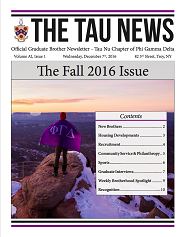 Tau News Fall 2016