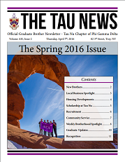 Tau News Spring 2016